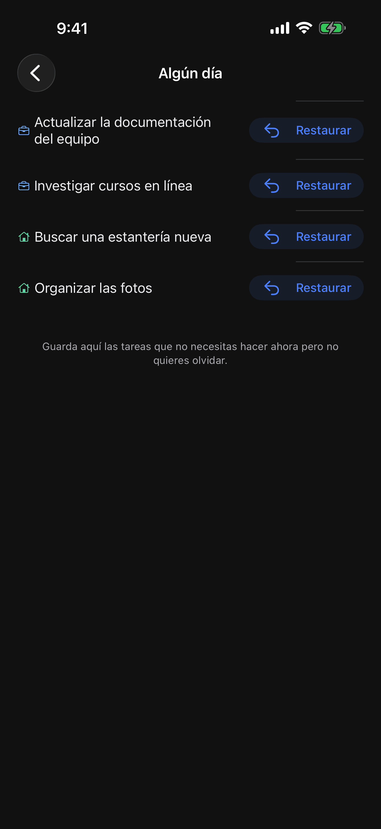 Pantalla del bolsillo Someday